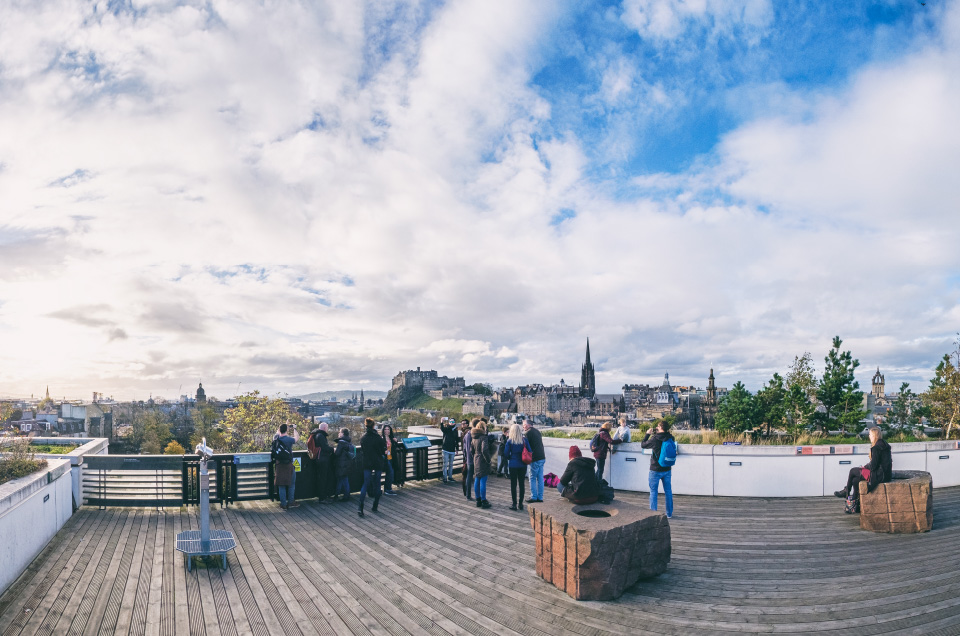 Terraza panorámica del Museo Nacional de Escocia